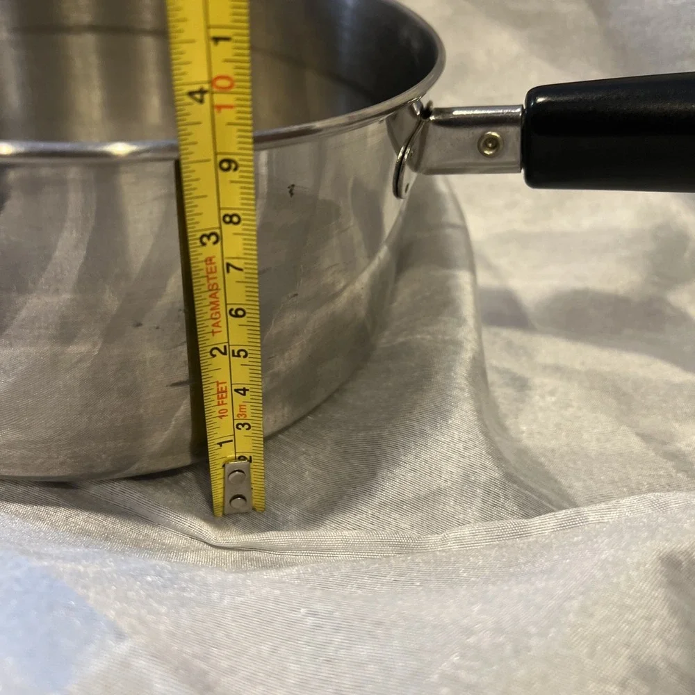 VTG Revere Ware 2qt 1.9L Sauce Pan 18/10 Stainless Steel & Lid Tri-Ply Indonesia
